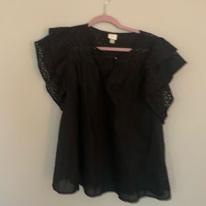 Black lace top